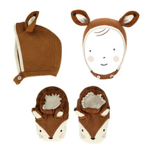 Load image into Gallery viewer, (SALE) Meri Meri Fox Bonnet & Booties Set