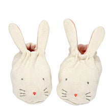 Load image into Gallery viewer, (SALE) Meri Meri Peach Bunny Baby Booties