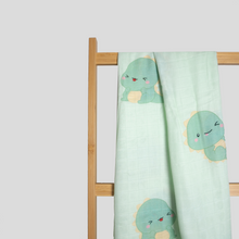 Load image into Gallery viewer, (SALE) Little Bearnie Swaddle / Baby Blanket - T-Rex Dino