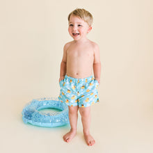 Load image into Gallery viewer, (SALE) Posh Peanut Ducky - Boys Swim Trunks