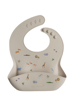 Load image into Gallery viewer, Loulou Lollipop Silicone Bib Printed - Safari