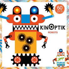 Load image into Gallery viewer, Djeco KINOPTIK ANIMATED OPTICAL ILLUSION PUZZLE: ROBOTS (60PC)