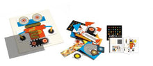 Load image into Gallery viewer, Djeco KINOPTIK ANIMATED OPTICAL ILLUSION PUZZLE: ROBOTS (60PC)