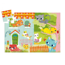 Load image into Gallery viewer, Djeco SILHOUETTE JIGSAW PUZZLE: PACHAT AND FRIENDS (24PC)