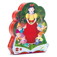 Load image into Gallery viewer, Djeco FAIRY TALE SILHOUETTE JIGSAW PUZZLE: SNOW WHITE (50PC)
