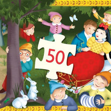 Load image into Gallery viewer, Djeco FAIRY TALE SILHOUETTE JIGSAW PUZZLE: SNOW WHITE (50PC)