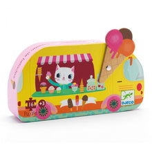 Load image into Gallery viewer, Djeco SILHOUETTE JIGSAW PUZZLE: ICE CREAM TRUCK (16PC)  SGD17.90