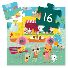 Load image into Gallery viewer, Djeco SILHOUETTE JIGSAW PUZZLE: ICE CREAM TRUCK (16PC)  SGD17.90