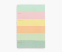 Load image into Gallery viewer, Rifle Paper Co. Color block Weekly Memo Notepad