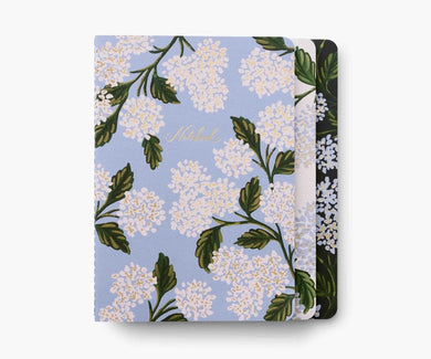 Rifle Paper Co. Assorted Set of 3 Hydrangea Notebooks