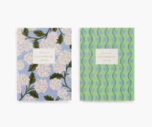 Load image into Gallery viewer, Rifle Paper Co. Pair of 2 Hydrangea Pocket Notebooks