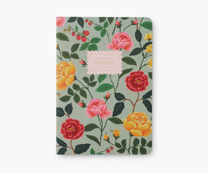 Rifle Paper Co. Assorted Set of 3 Roses Notebooks