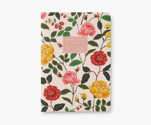 Rifle Paper Co. Assorted Set of 3 Roses Notebooks