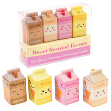 Load image into Gallery viewer, Rex London Scented milkshake erasers (set of 4)