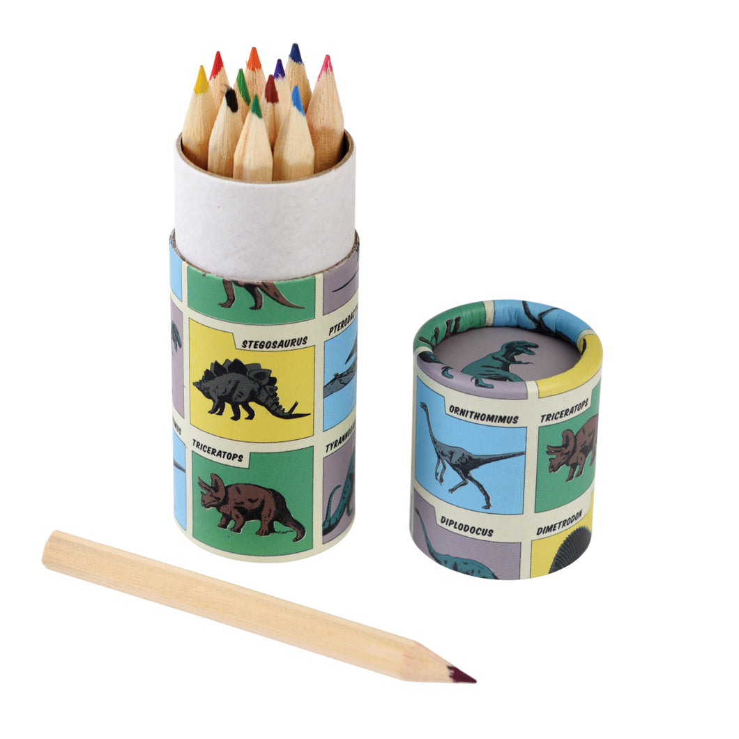 Rex London Tube of colouring pencils - Prehistoric Land