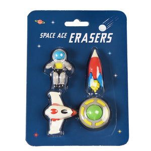 Rex London Set of 4 erasers - Space Age