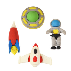 Rex London Set of 4 erasers - Space Age