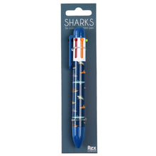 Load image into Gallery viewer, Rex London Six colour pen - Sharks