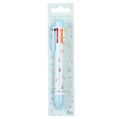 Rex London Six colour pen - Mimi and Milo