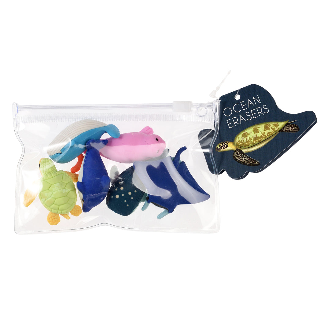 Rex London Ocean animal erasers