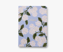 Load image into Gallery viewer, Rifle Paper Co. Assorted Set of 3 Hydrangea Notebooks