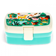 Load image into Gallery viewer, Rex London Lunch box with tray - Woodland