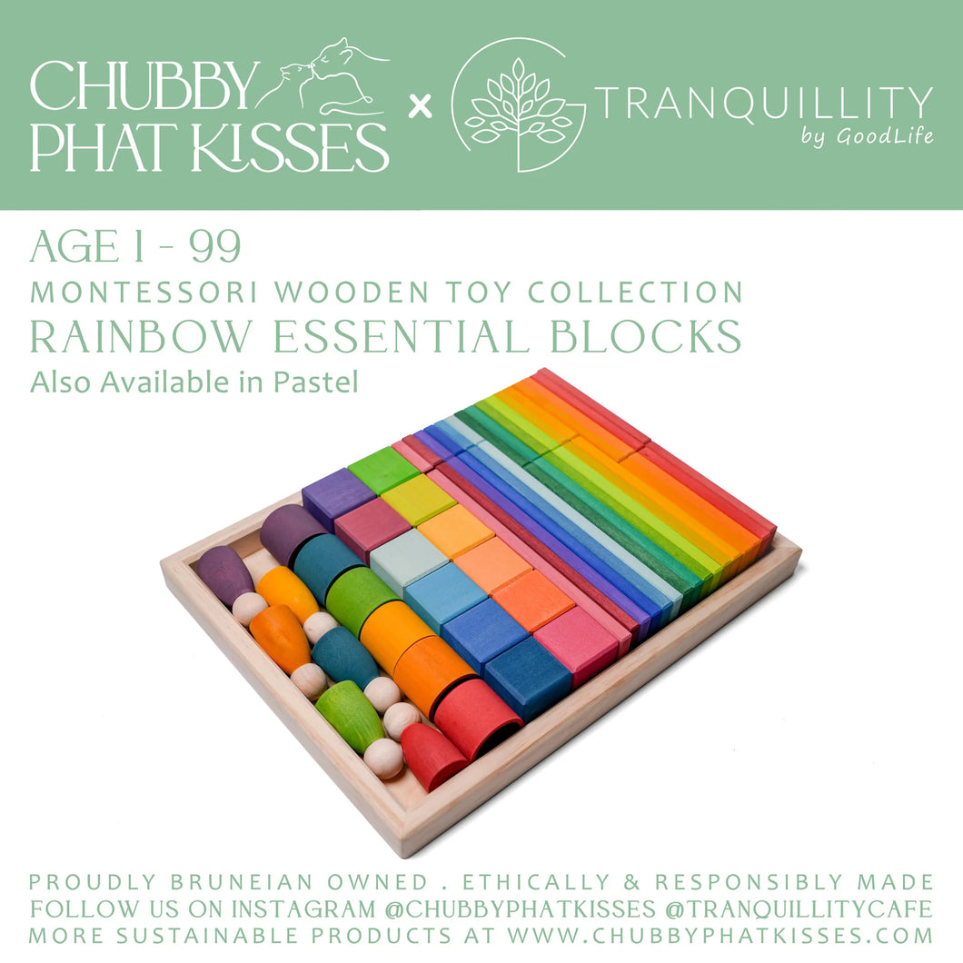 ESSENTIAL BLOCKS CPK x Tranquillity Cafe Montessori Wooden Toy Collection