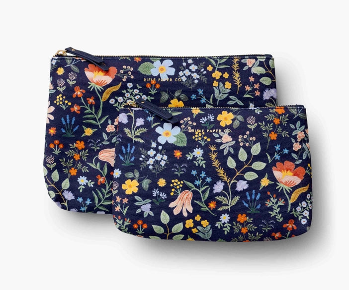 Rifle Paper Co. Bramble Field Zippered Pouch Set