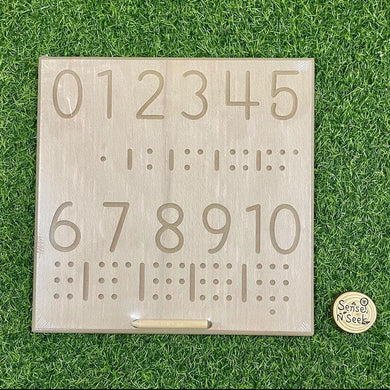 SENSE N SEEK - Wooden Number / Pattern Tracing Board