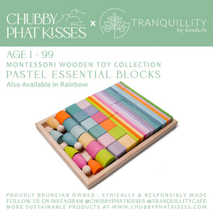 ESSENTIAL BLOCKS CPK x Tranquillity Cafe Montessori Wooden Toy Collection