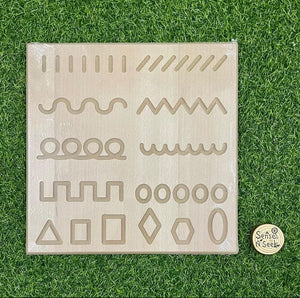SENSE N SEEK - Wooden Number / Pattern Tracing Board
