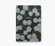 Load image into Gallery viewer, Rifle Paper Co. Assorted Set of 3 Hydrangea Notebooks