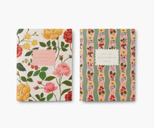 Load image into Gallery viewer, Rifle Paper Co. Pair of 2 Roses Pocket Notebook