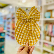 Load image into Gallery viewer, Mamas Bow - Dream Yellow Plaid