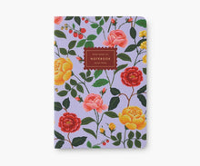 Load image into Gallery viewer, Rifle Paper Co. Assorted Set of 3 Roses Notebooks