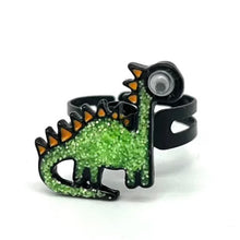 Load image into Gallery viewer, Great Pretenders Dinosaur Spinner Fidget Rings Assorted