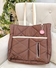 Load image into Gallery viewer, Kinda Crafty - Lucy Totebag (Brown dot)