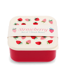 Load image into Gallery viewer, Rex London Little Strawberry Snack Boxes (set Of 3)