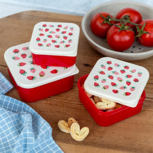 Load image into Gallery viewer, Rex London Little Strawberry Snack Boxes (set Of 3)
