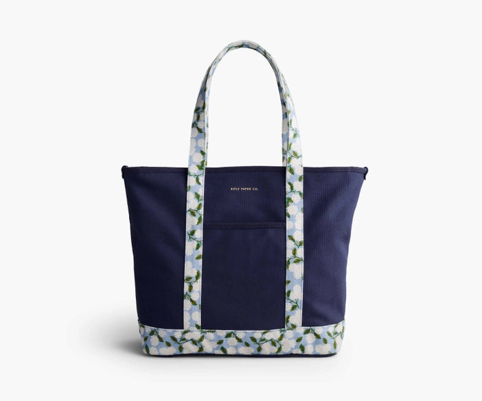 Rifle Paper Co. Hydrangea Canvas Carry All