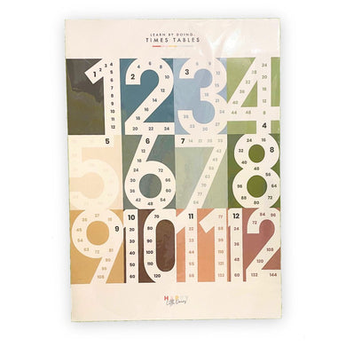 LITTLE & CO. - Timetable A3 Wall Poster - Midnight Blue