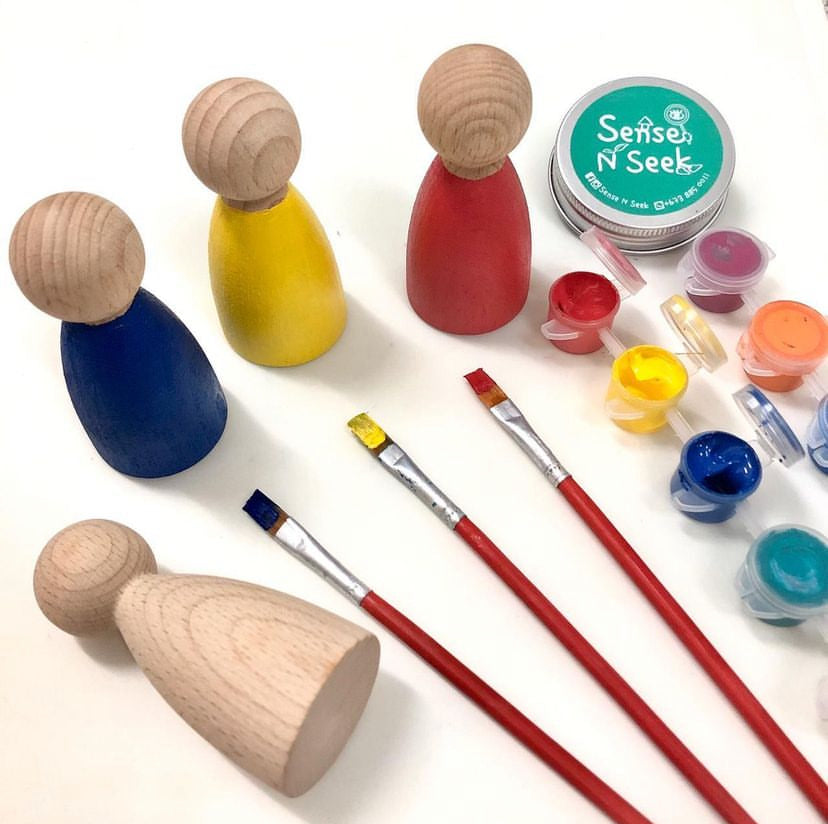 SENSE N SEEK - Peg Doll Painting Kit