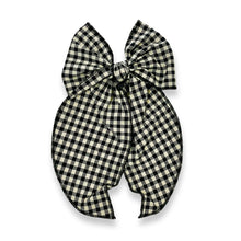 Load image into Gallery viewer, Mamas Bow - Dream Black Plaid