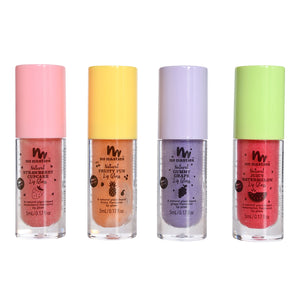 No Nasties Natural Kids Lip Gloss Wands - Fruity Fun - Peach Shimmer