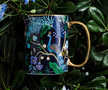 Load image into Gallery viewer, Rifle Paper Co. Peacock Porcelain Mug