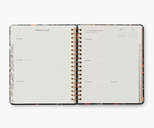 Rifle Paper Co. 2024 17-Month Large Planner (Peacock)
