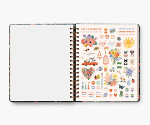 Rifle Paper Co. 2024 17-Month Large Planner (Peacock)