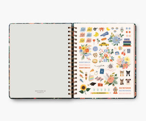 Rifle Paper Co. 2024 17-Month Large Planner (Peacock)