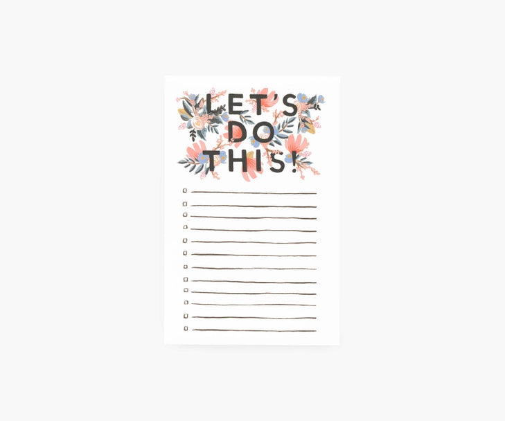 Rifle Paper Co. Let's Do This Notepad