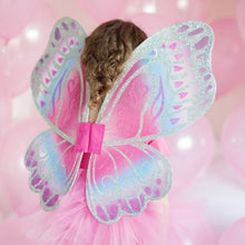 Load image into Gallery viewer, Great Pretenders Glimmerwind Wings, Hot Pink/Royal Blue